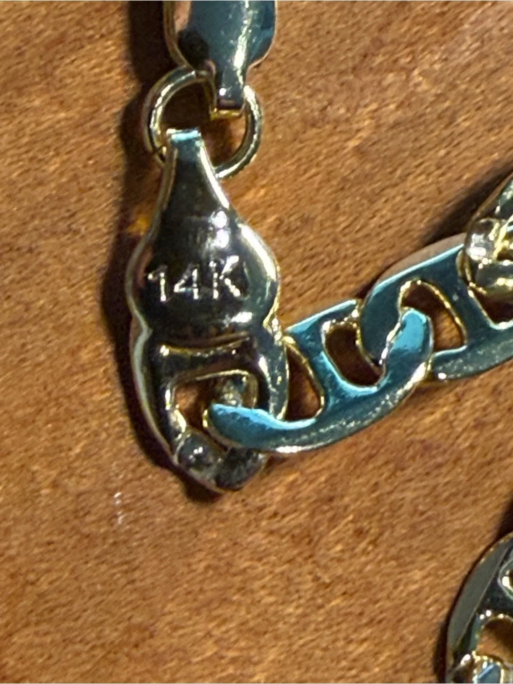 22” 14kt Gold filled Mariner link Chain Necklace 18 gram 5.8 mm